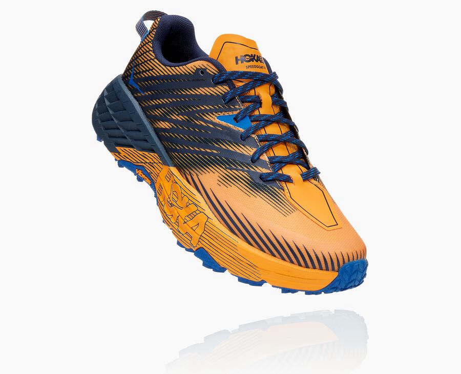 Hoka One One Trailsko Herre - Speedgoat 4 - Orange/Sort - 678031NIW